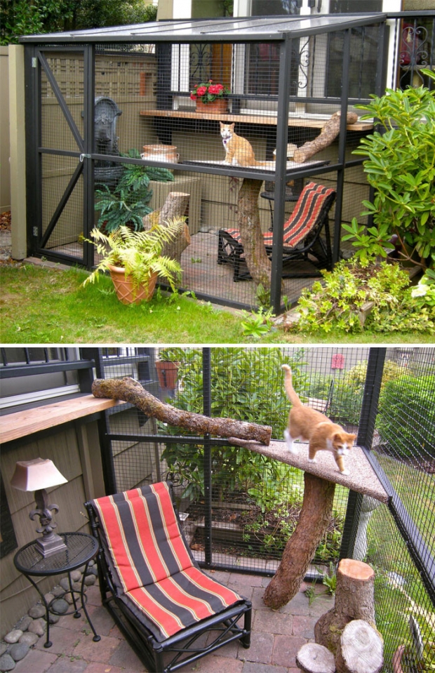 14-But if you can't have a large catio, a small one can be nice as well